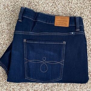 Lucky Brand Ginger Dark Wash Skinny Jean Size 24